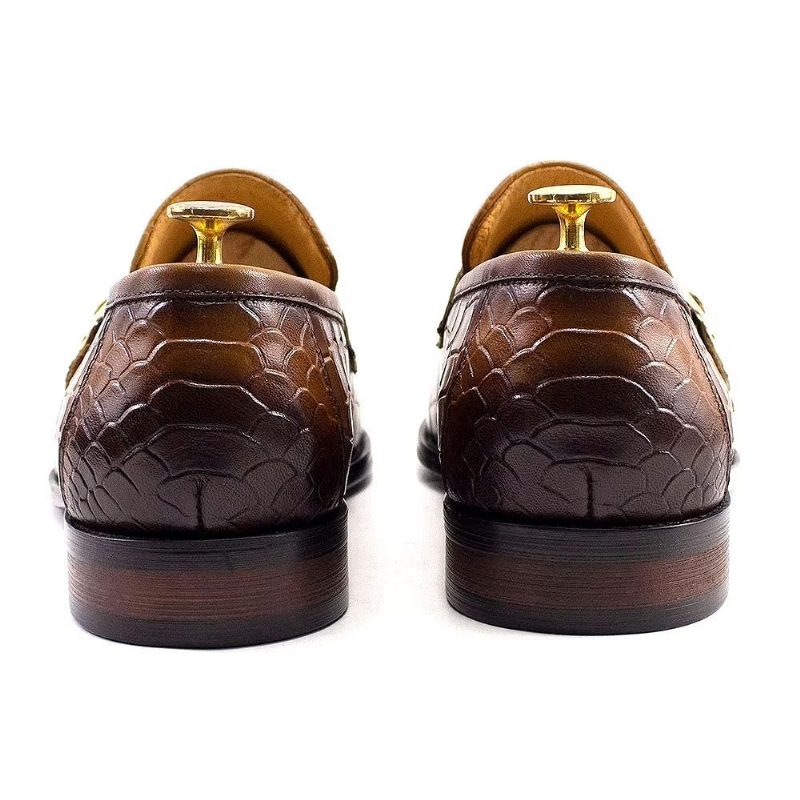 Formelle Sko Herre Ægte Læder Elegante Crocformal Classic Brogues - Brun