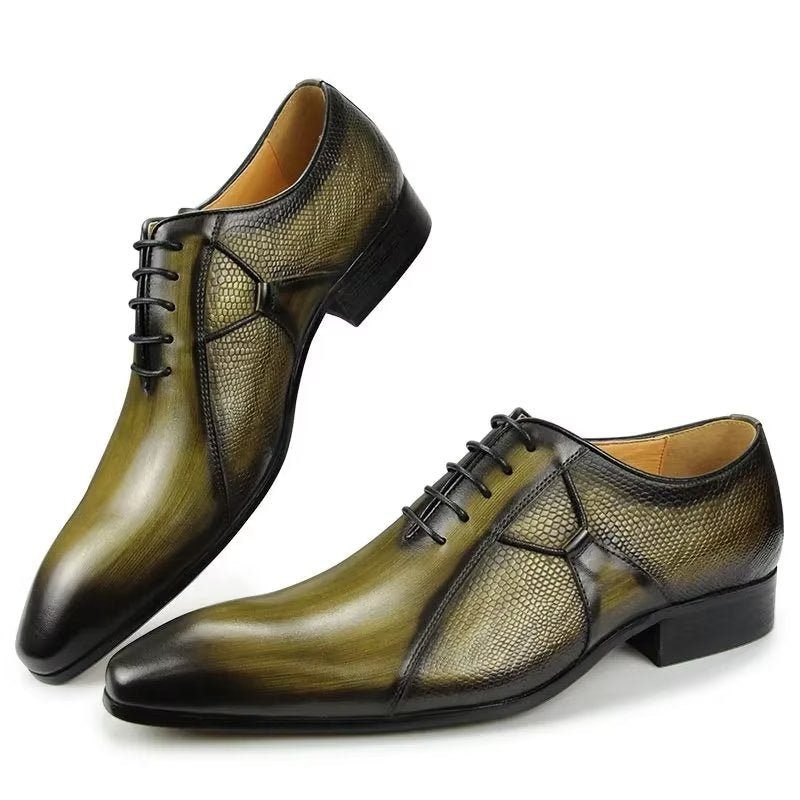 Formelle Sko Herre Deluxe Læder Chicopulent Nuptial Brogues - Grøn