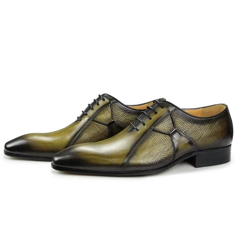 Formelle Sko Herre Deluxe Læder Chicopulent Nuptial Brogues - Grøn