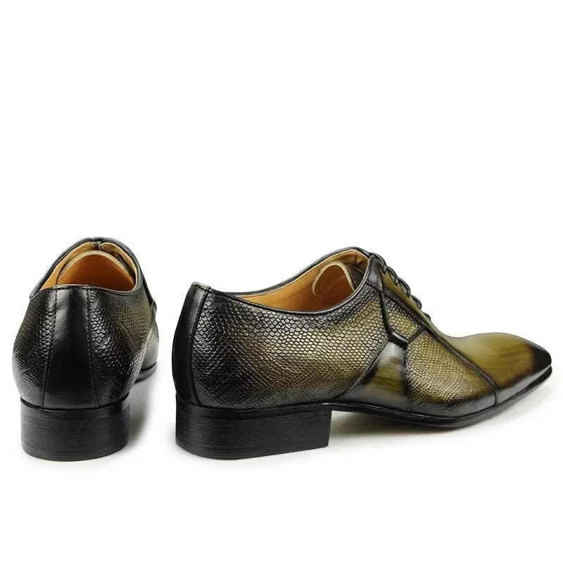 Formelle Sko Herre Deluxe Læder Chicopulent Nuptial Brogues - Grøn