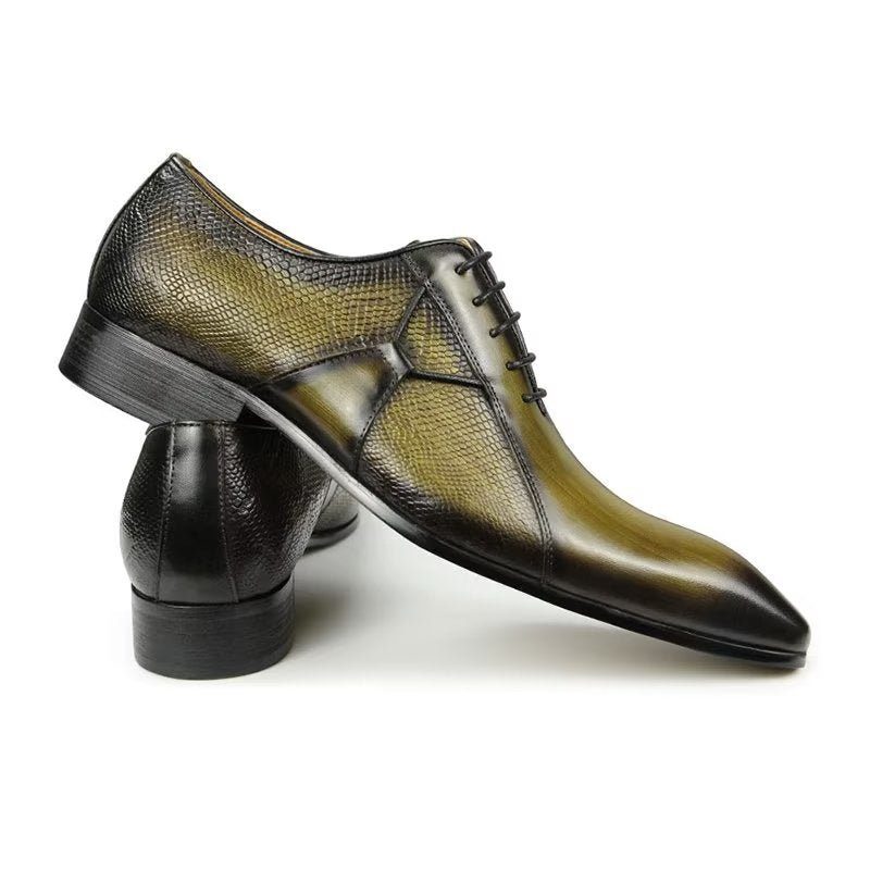 Formelle Sko Herre Deluxe Læder Chicopulent Nuptial Brogues - Grøn