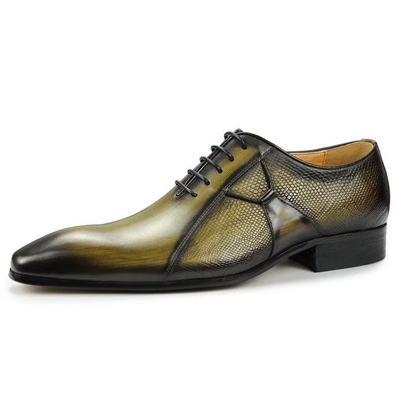 Formelle Sko Herre Deluxe Læder Chicopulent Nuptial Brogues - Grøn