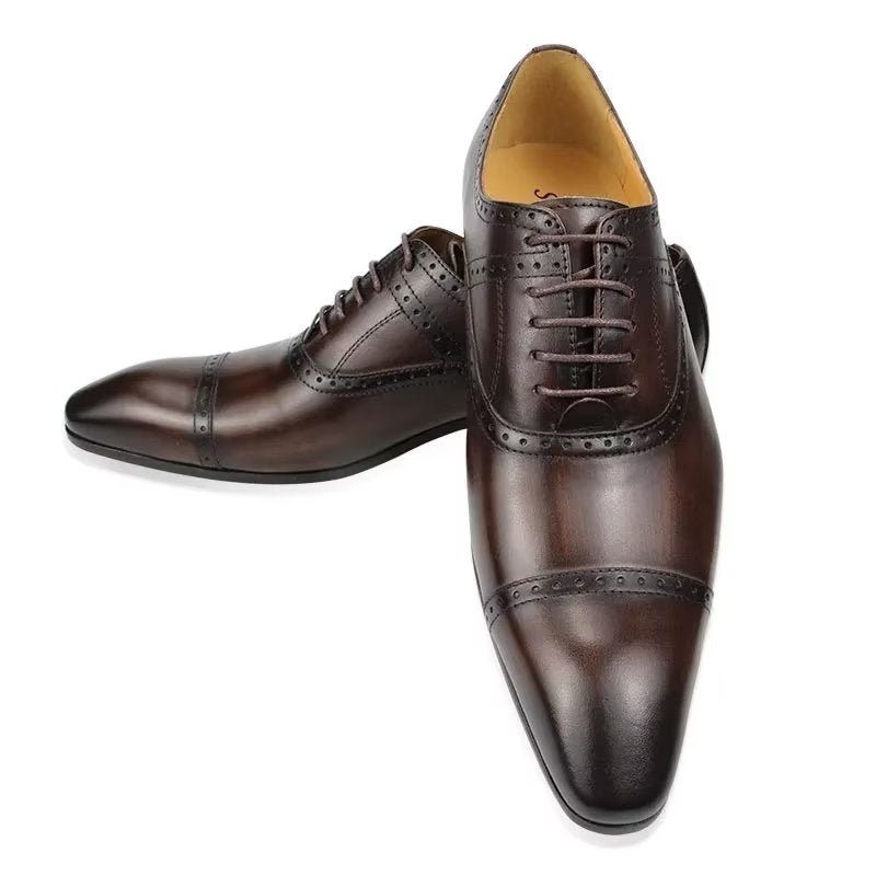 Formelle Sko Herre Deluxe Oxford Lavishnuptial Brogues - Kaffe