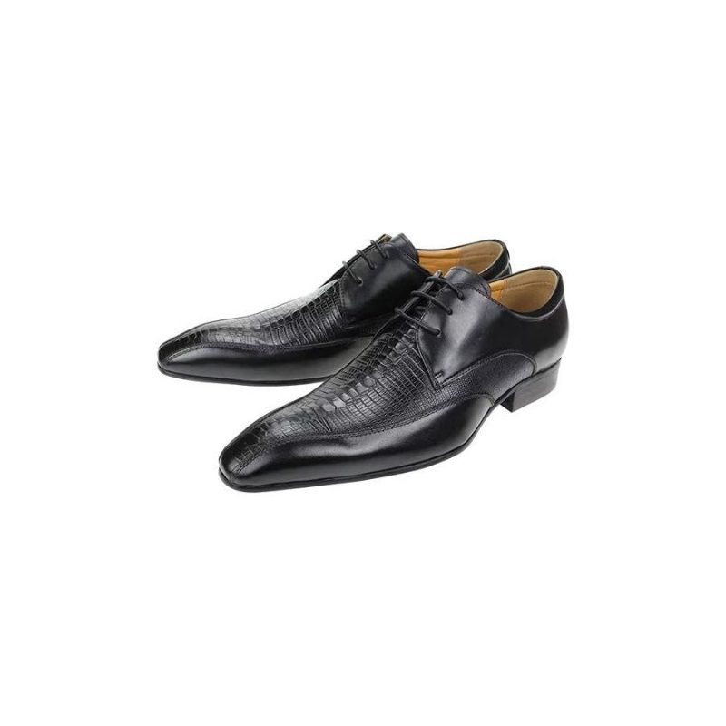 Formelle Sko Herre Elegant Krokodillelæder Luksus Brogue Oxford