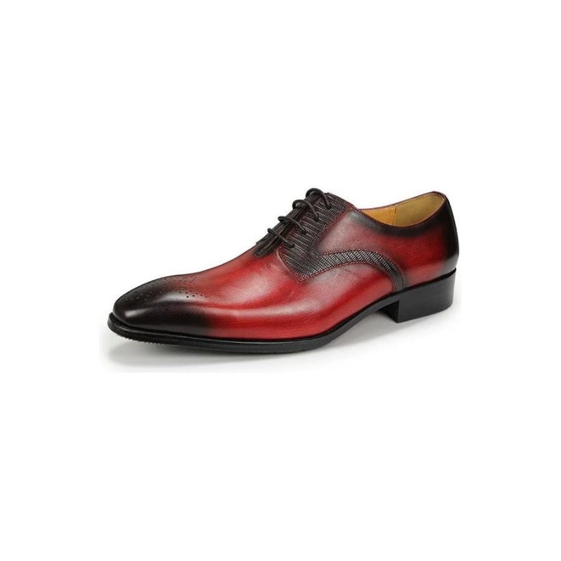 Formelle Sko Herre Elegante Bryllup Brogues - Rød