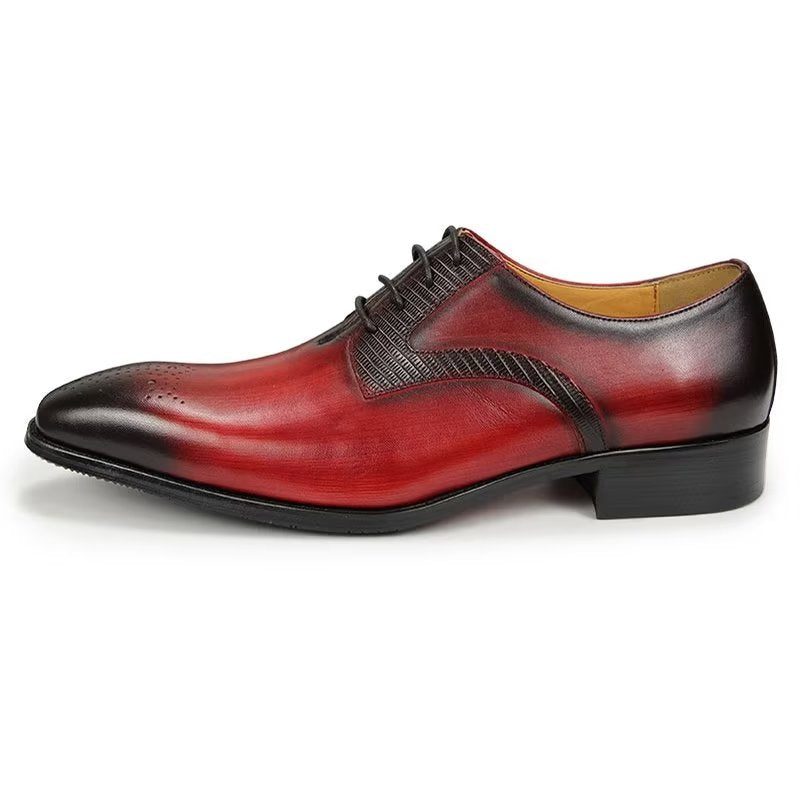 Formelle Sko Herre Elegante Bryllup Brogues - Rød