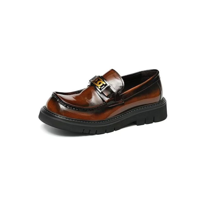 Formelle Sko Herre Eleganza Urbano Klassisk Okselæder Slip-on Dress - Kaffe