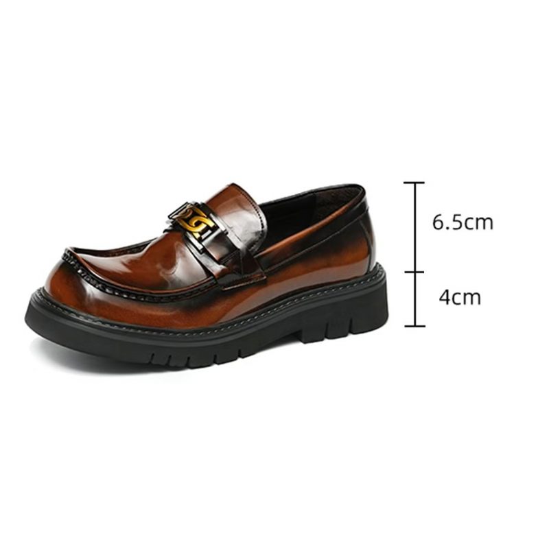 Formelle Sko Herre Eleganza Urbano Klassisk Okselæder Slip-on Dress - Kaffe