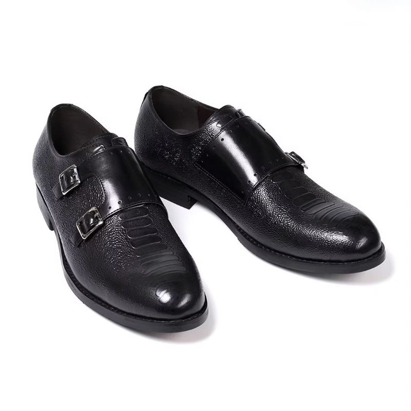 Formelle Sko Herre Executive Style Slip-on Lædersko - Sort