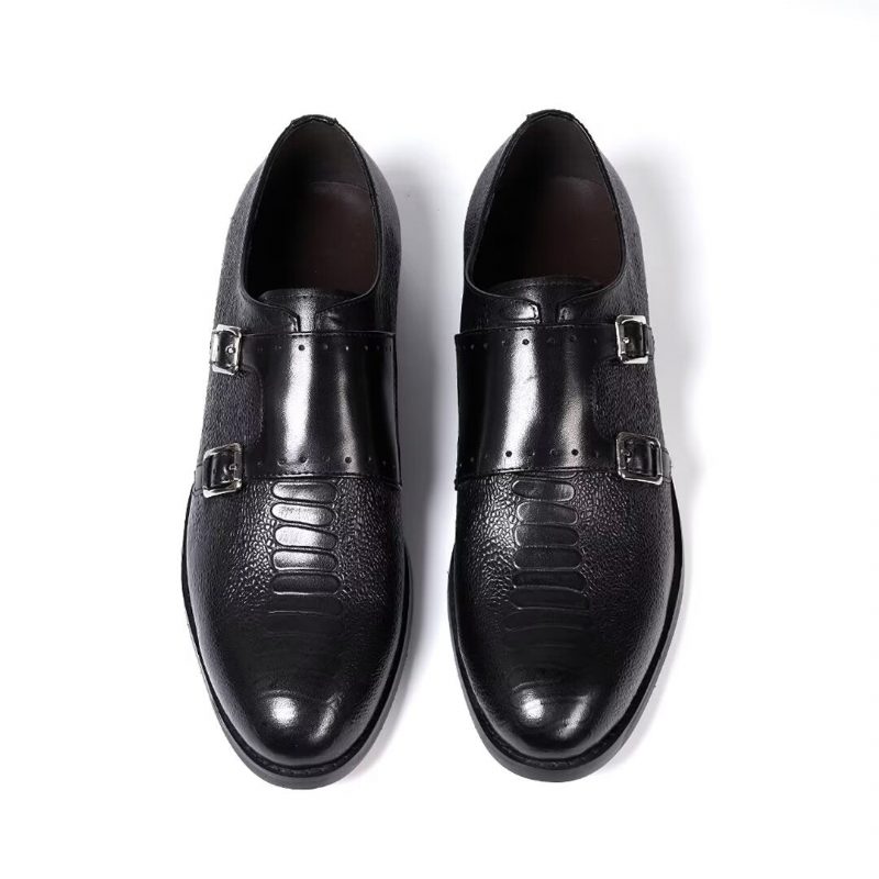 Formelle Sko Herre Executive Style Slip-on Lædersko - Sort