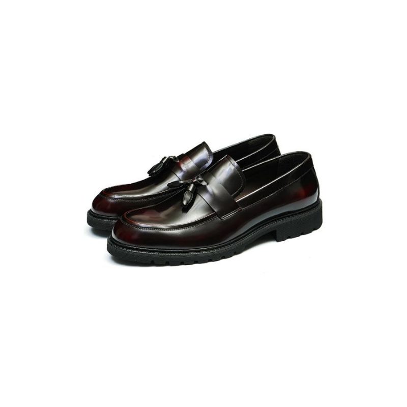 Formelle Sko Herre Klassiske Slip-on Tassel Loafers - Bourgogne