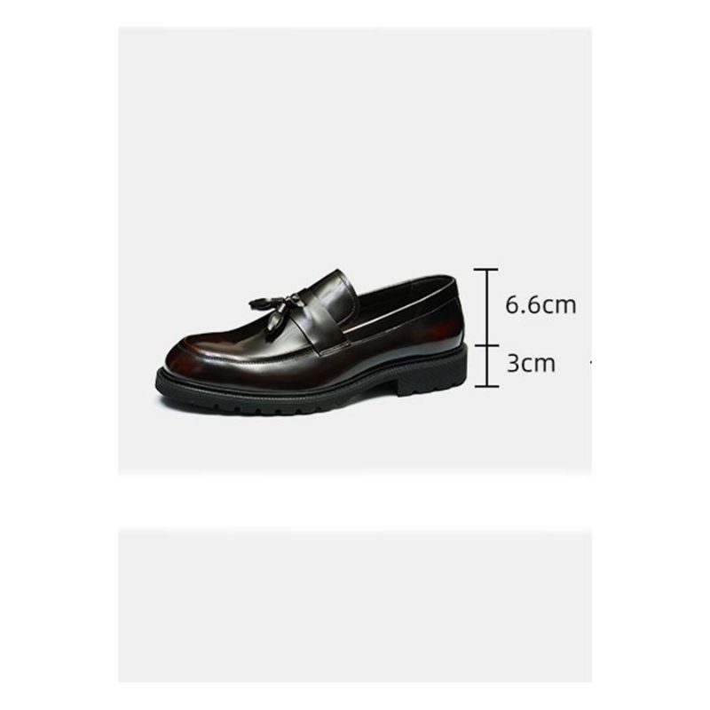 Formelle Sko Herre Klassiske Slip-on Tassel Loafers - Bourgogne