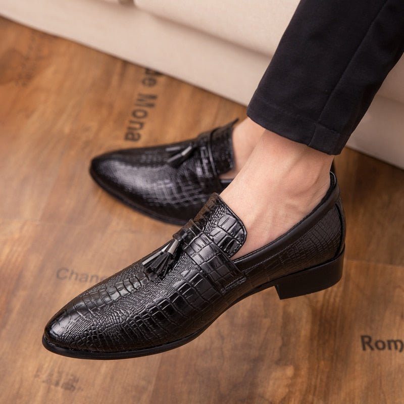 Formelle Sko Herre Læder Chic Business Loafers - Sort