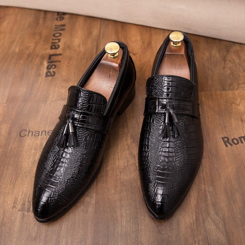 Formelle Sko Herre Læder Chic Business Loafers - Sort