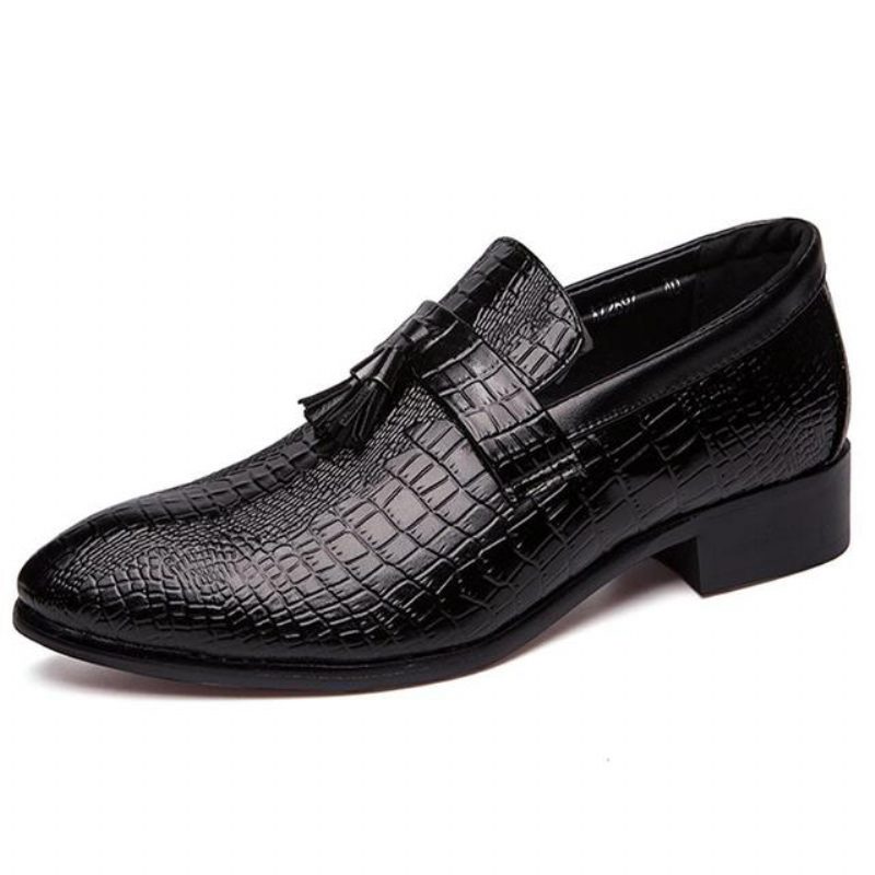 Formelle Sko Herre Læder Chic Business Loafers - Sort