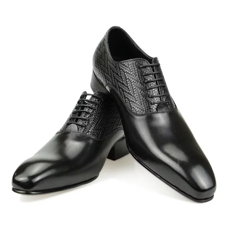 Formelle Sko Herre Modish Brogue Nuptial Oxford Lædersko - Sort