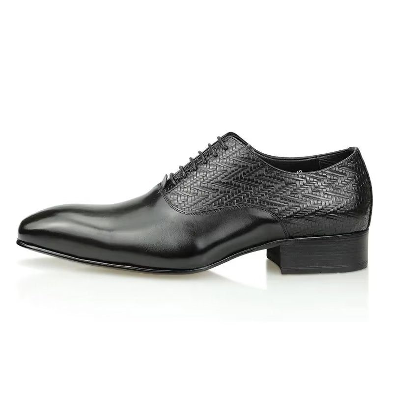 Formelle Sko Herre Modish Brogue Nuptial Oxford Lædersko - Sort