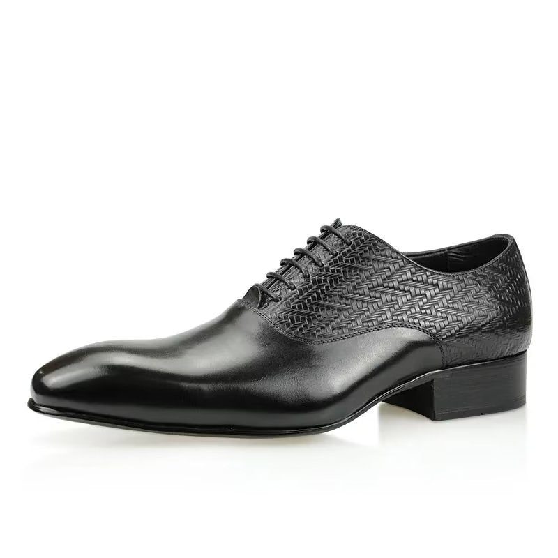 Formelle Sko Herre Modish Brogue Nuptial Oxford Lædersko - Sort