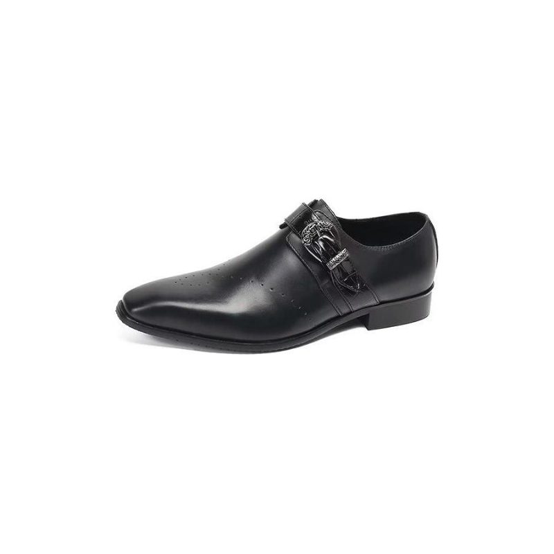 Formelle Sko Herre Monkstraps Elegante Slip-ons Med Ægte Læder