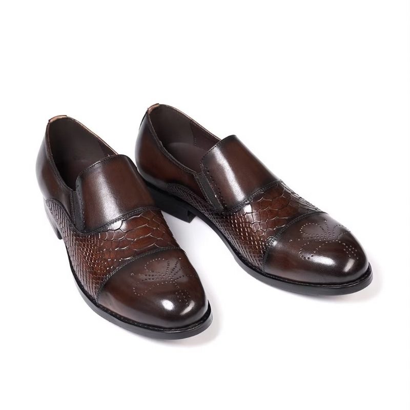 Formelle Sko Herre Sophisticates Slip-on Læder Elegance - Kaffe