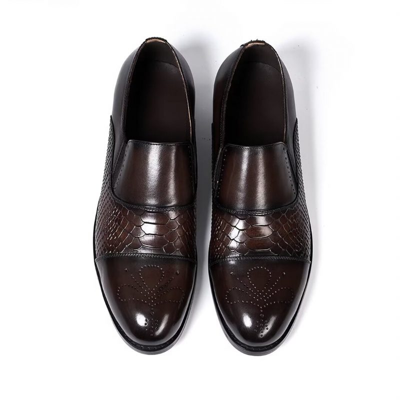 Formelle Sko Herre Sophisticates Slip-on Læder Elegance - Kaffe