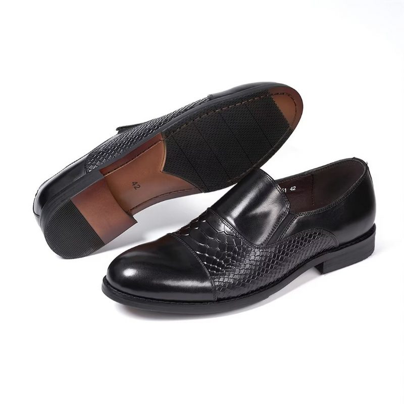 Formelle Sko Herre Sophisticates Slip-on Læder Elegance - Sort