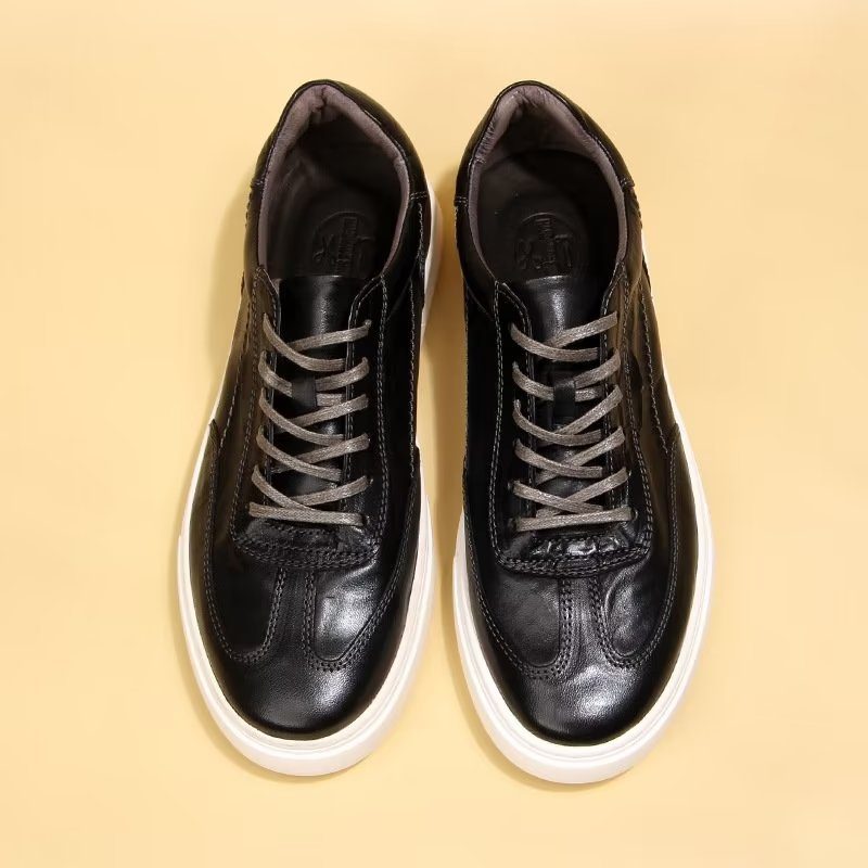 Fritidssko Til Mænd Chic High Top Mode Sneakers - Sort