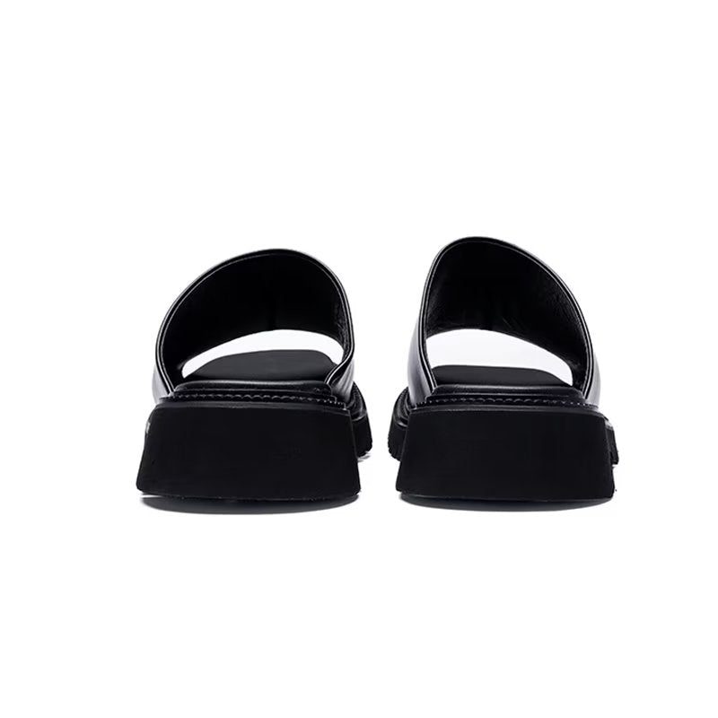 Herre Fritidssko Elegante Slip-ons - Sort