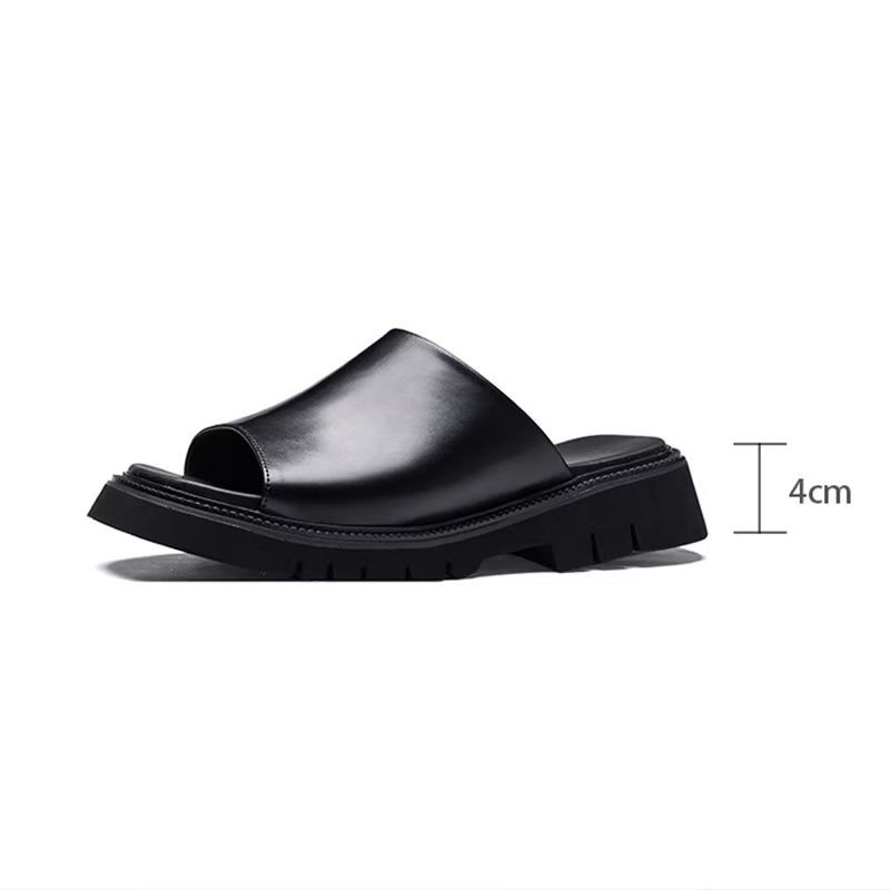 Herre Fritidssko Elegante Slip-ons - Sort