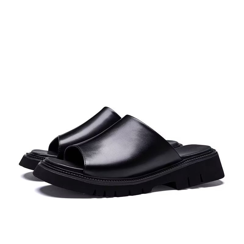 Herre Fritidssko Elegante Slip-ons - Sort