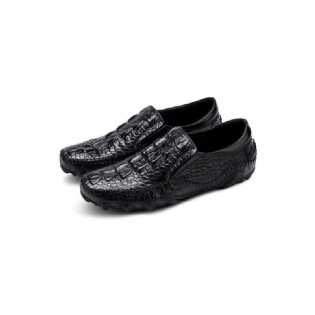 Herre Fritidssko Luksus Alligator Texture Slip-on Oxford Sko