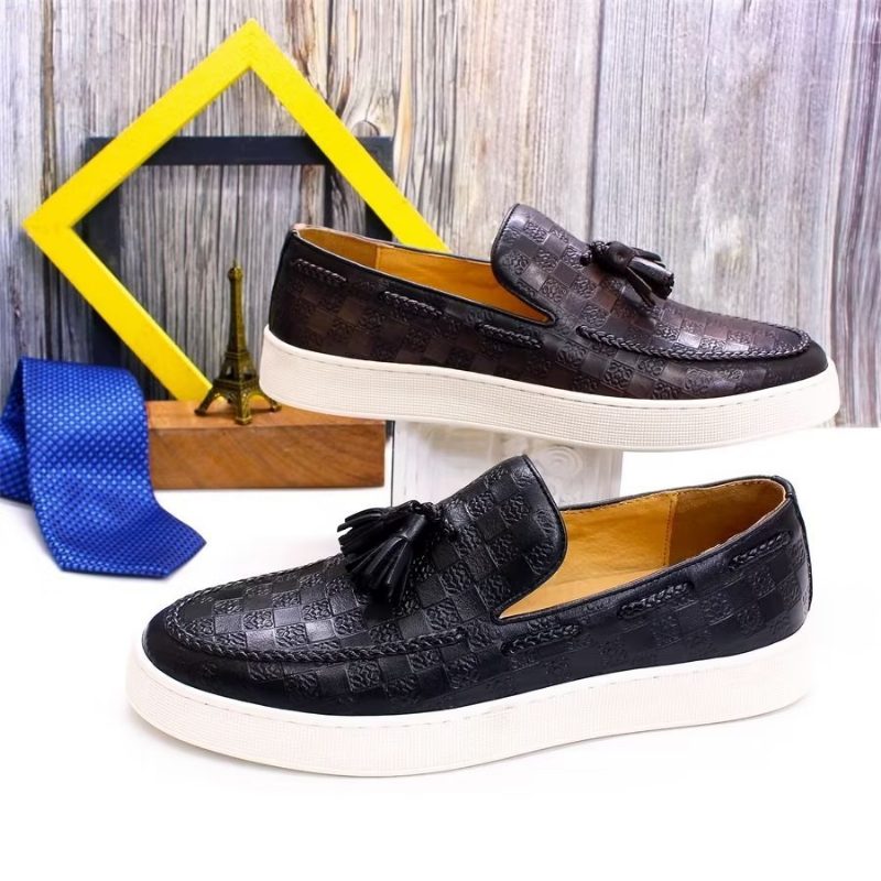 Herre Loafers Chic Slip-on Sko - Sort