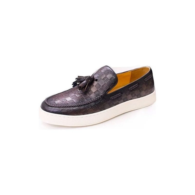 Herre Loafers Chic Slip-on Sko - Kaffe