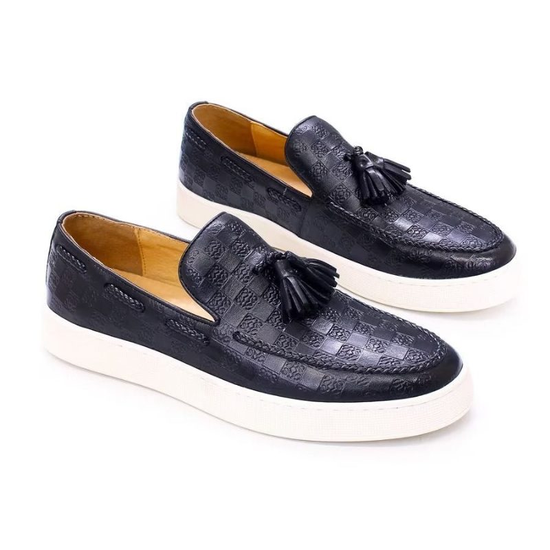 Herre Loafers Chic Slip-on Sko - Sort