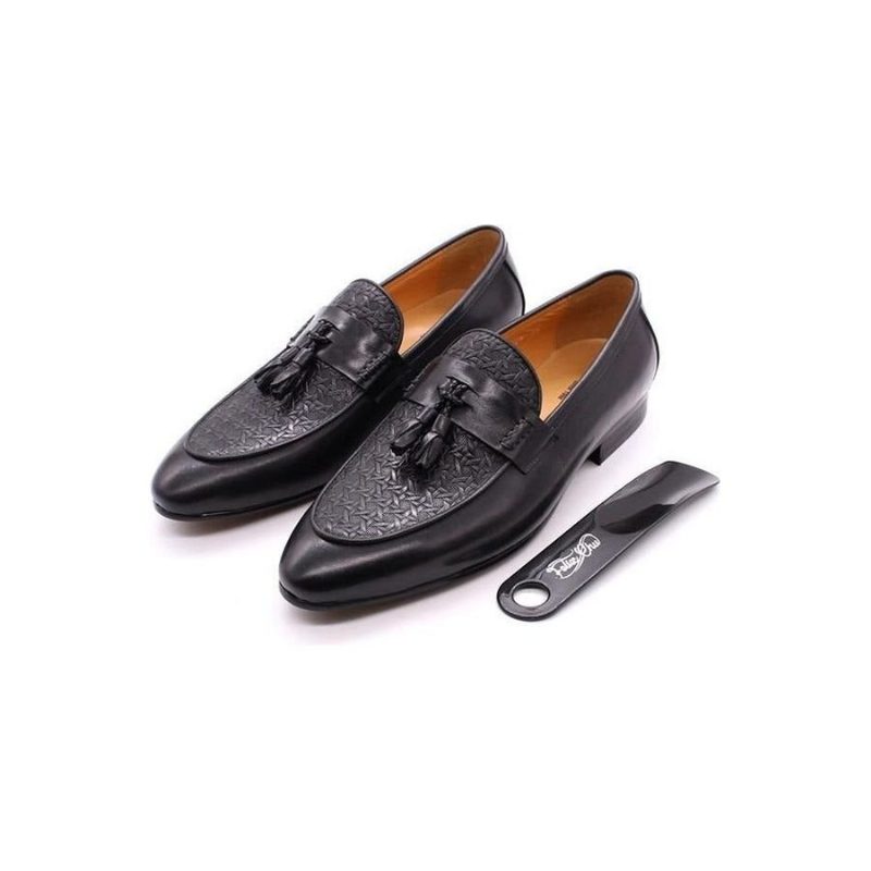 Herre Loafers Eksotiske Slip On - Sort