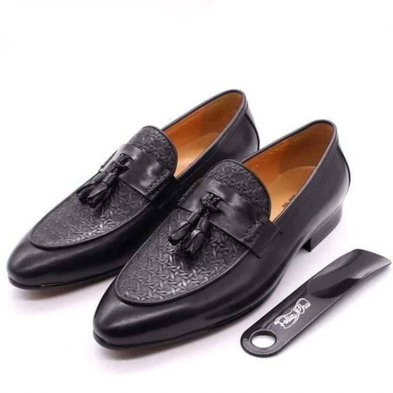 Herre Loafers Eksotiske Slip On - Sort