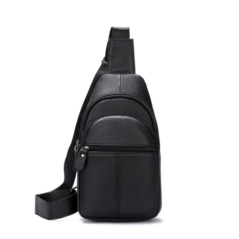 Herre Skuldertasker Chic Skulder Messenger Taske - Sort