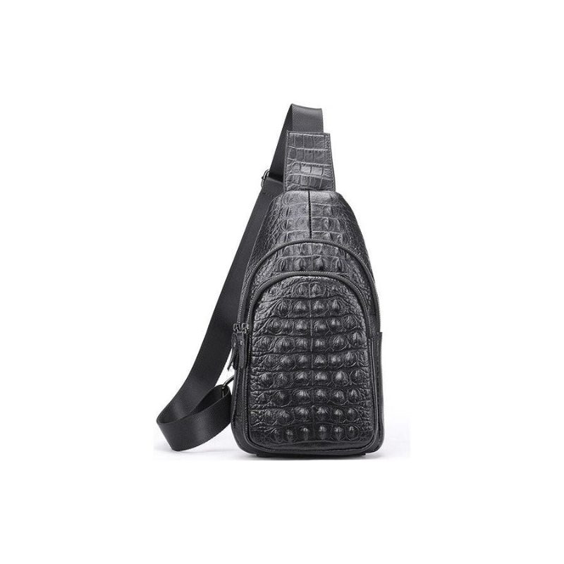 Herre Skuldertasker Exotic Chic Croc-præget Skuldertaske