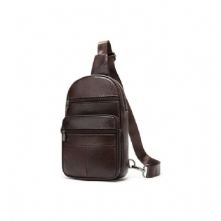 Herre Skuldertasker Exotic Zipper Sling Messenger Taske