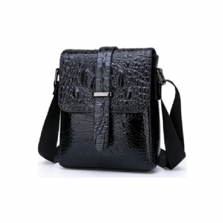 Herre Skuldertasker Luksus Alligator Flap Messenger Taske