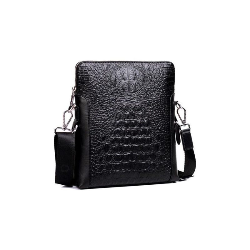 Herre Skuldertasker Luksus Crocstyle Business Skuldertaske