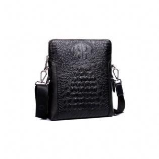 Herre Skuldertasker Luksus Crocstyle Business Skuldertaske