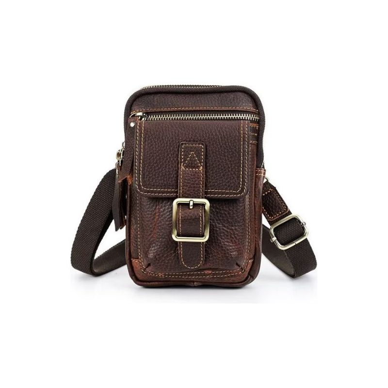 Herre Skuldertasker Luksus Læder Flap Crossbody Taske