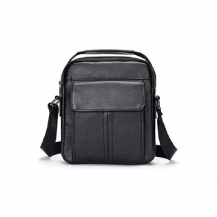 Herre Skuldertasker Luksus Læder Flap Quiltet Crossbody Taske