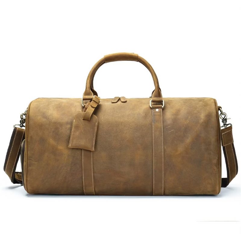 Herre Skuldertasker Luksus Leathercraft Casual Tote - Sort