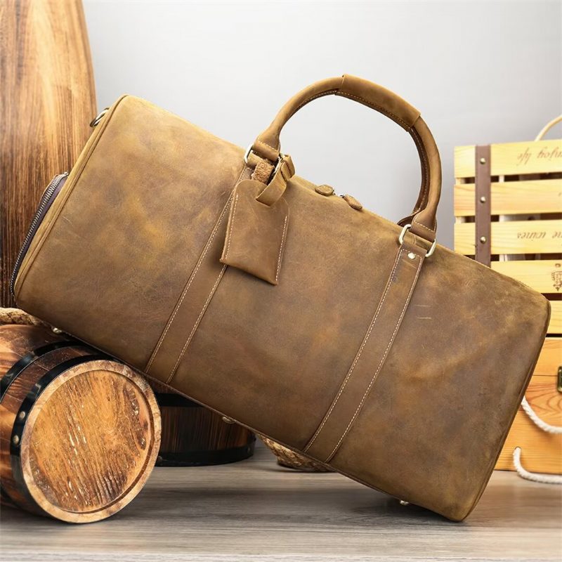 Herre Skuldertasker Luksus Leathercraft Casual Tote - Sort