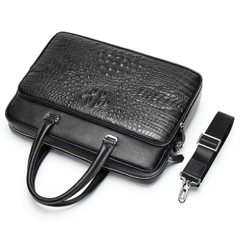 Herre Skuldertasker Pinnacle Prestige Alligator Tote - Sort