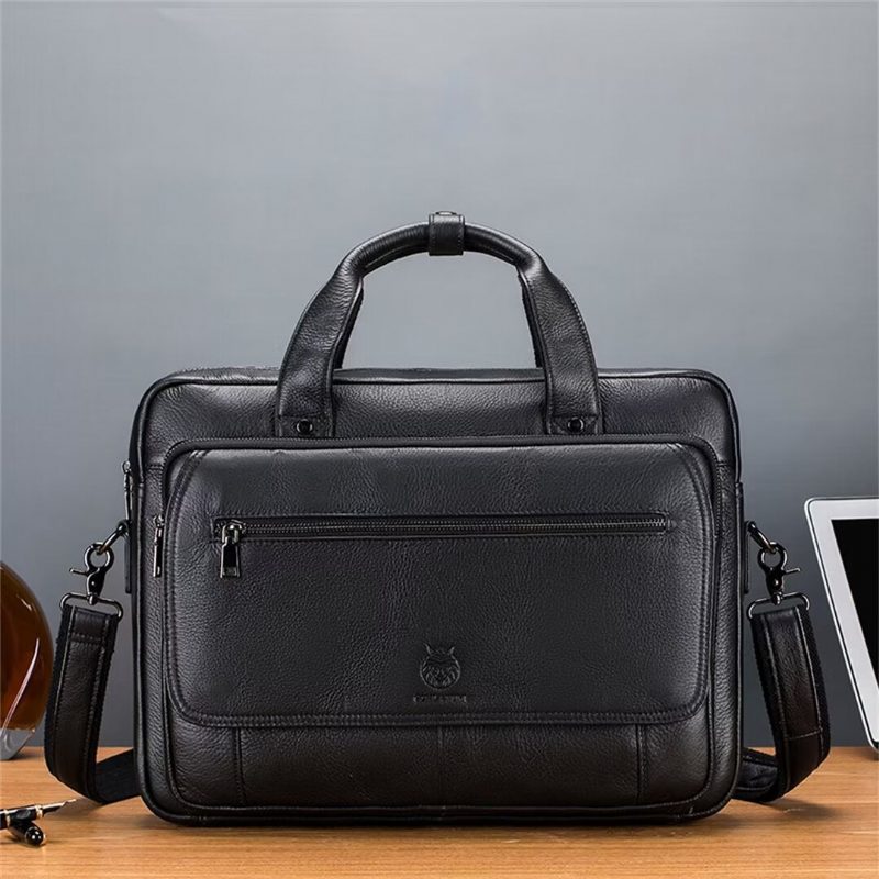 Herre Skuldertasker Urban Elite Læder Carryall - Sort