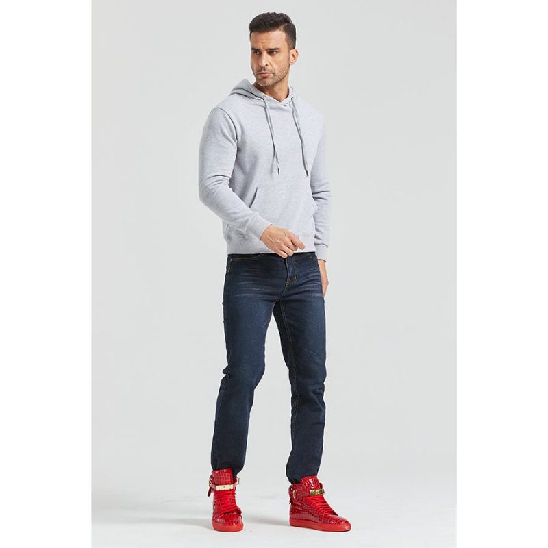 Herre Sneakers Luksus Crocemboss High Top Casual - Rød