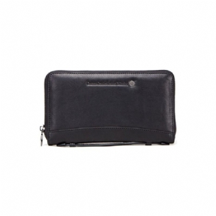 Herre Tegnebøger Luksus Vintage Kohud Lang Clutch Tegnebog